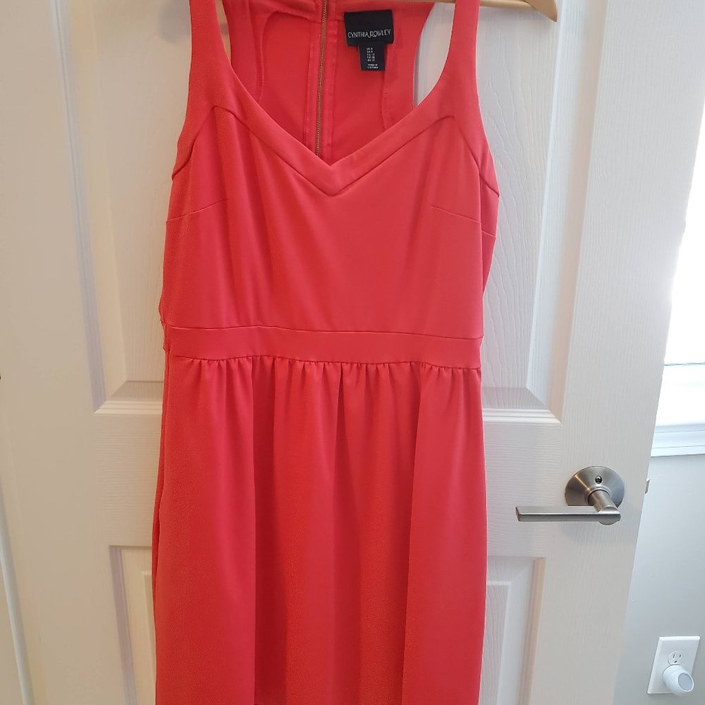 Cynthia Rowley Salmon Cocktail Dress